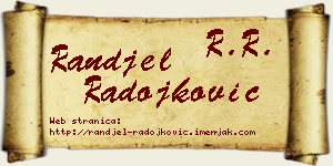 Ranđel Radojković vizit kartica
